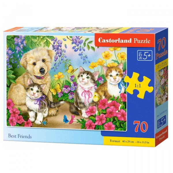 Castorland Puzzle Najlepší priatelia, 70 dielikov