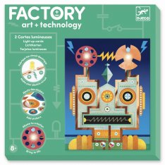 Djeco Factory Svietiace obrázky Kyborg