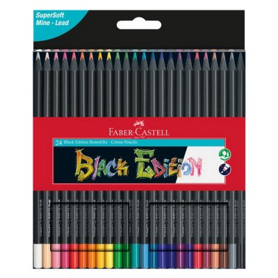 Faber Castell Pastelky Black Edition, 24 ks
