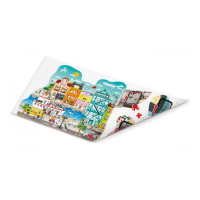 Hape Puzzle Animované mestečko v pohybe, 49 dielikov