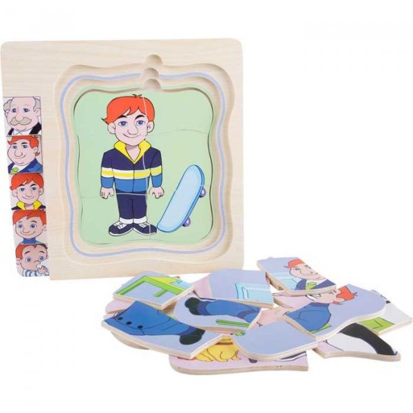 Small Foot Puzzle Životný vývoj muža