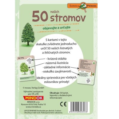Mindok Expedícia príroda 50 našich stromov