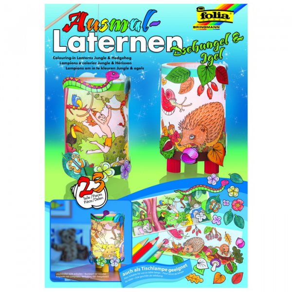 Folia Set na vytvorenie lampiónov - Džungľa a ježko