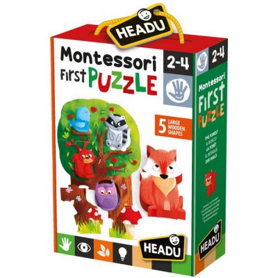 Headu Montessori Moje prvé puzzle Les, 6 dielikov