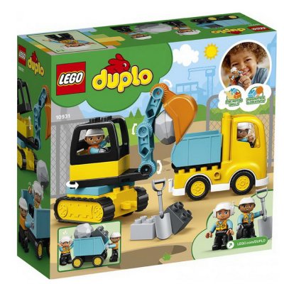 Duplo 10931 Nákladiak a pásový bager, 20 ks