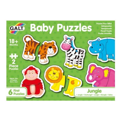 GALT Puzzle pre najmenších Zvieratka v džungli, 6v1