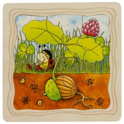 Goki Viacvrstvové puzzle Strom v roku, 44 dielikov
