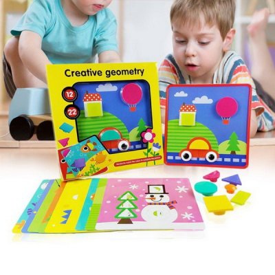 Školská vkladačka Geometrické tvary, 12 kariet