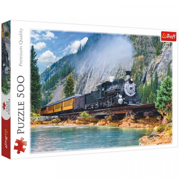 Trefl Puzzle Horský vlak, 500 dielikov
