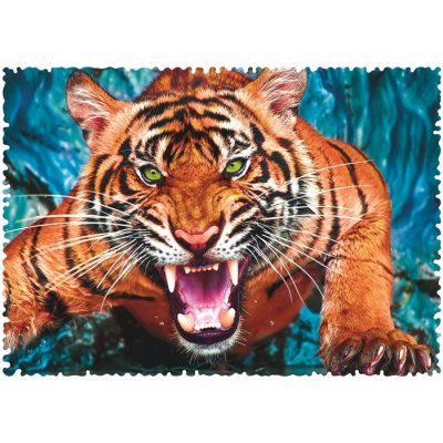 Trefl Puzzle Tvárou v tvár Tigrovi crazy shapes, 600 dielikov