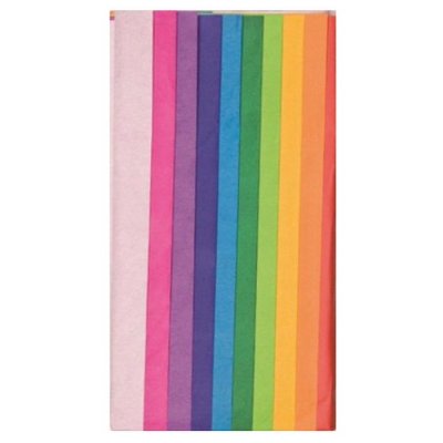 Folia Hodvábny papier farebný 20 g/m2, 10 ks