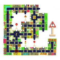 Djeco Didaktické puzzle Mesto, 24 dielikov