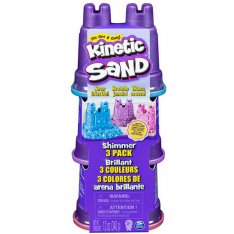 Kinetic Sand Balenie 3 nádob pastelové farby, 340g
