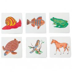 Montessori Sada zoologických puzzle, 6 ks
