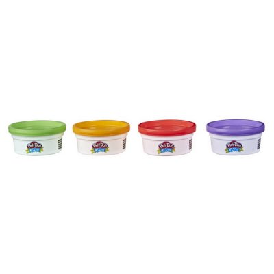 Play-Doh Modelovacia hmota Elastix, 4 kelímky