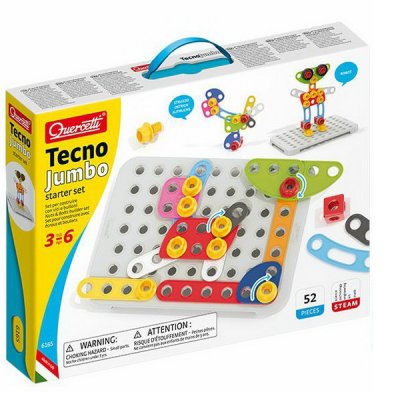 Quercetti Tecno Jumbo Starter set, 52 dielikov