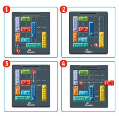 ThinkFun Logická hra Rush Hour, 40 rébusov