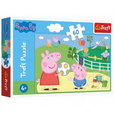Trefl Puzzle Peppa Pig: Zábava s priateľmi, 60 dielikov