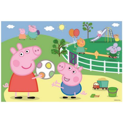 Trefl Puzzle Peppa Pig: Zábava s priateľmi, 60 dielikov