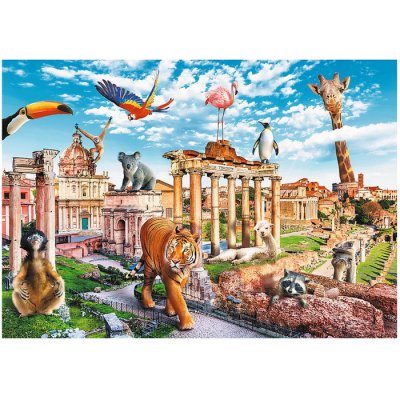 Trefl Puzzle Zábavné mestá - Divoký Rím, 1000 dielikov