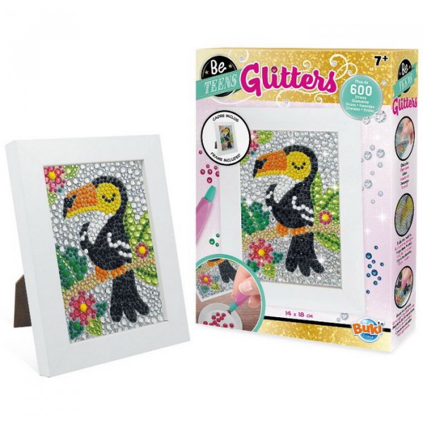Buki BeTeens Glitters Papagáj Tukan, 600 ks