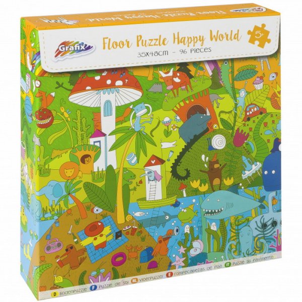 Grafix Puzzle Šťastný svet, 96 dielikov