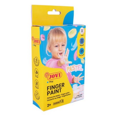 Jovi Prstové farby malá sada pastel, 6 x 35ml