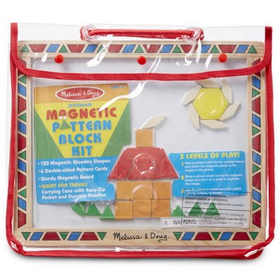 Melissa & Doug Magnetické dieliky Tvary, 120 ks