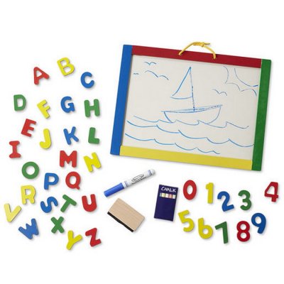 Melissa & Doug Obojstranná tabuľa 2v1