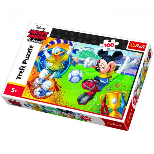Trefl Puzzle Mickey Mouse na ihrisku, 100 dielikov