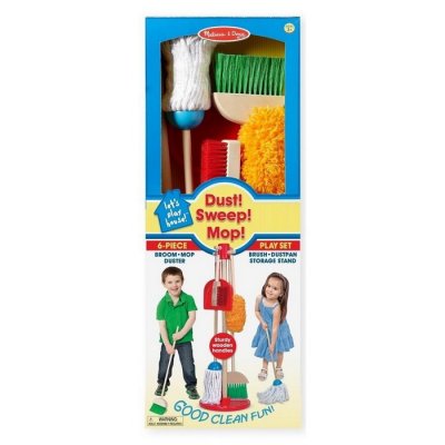 Melissa & Doug Drevený upratovací set, 6 ks