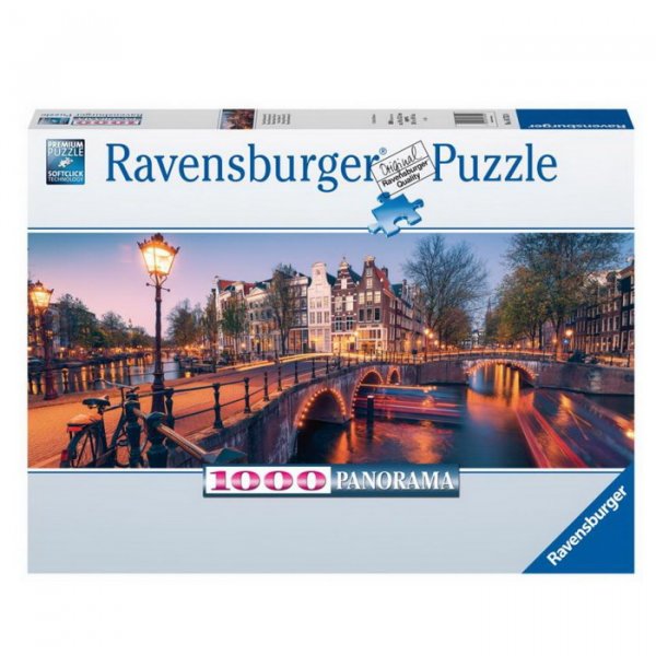 Ravensburger Puzzle Amsterdam - panoráma, 1000 dielikov