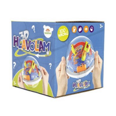 Teddies Hlavolam Edukačná guľa, 100 krokov