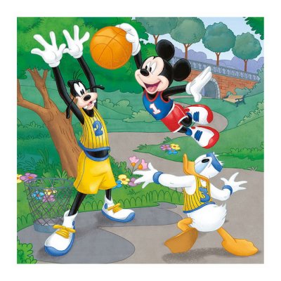 Dino Puzzle Mickey a Minnie športovci, 3 x 55 dielikov