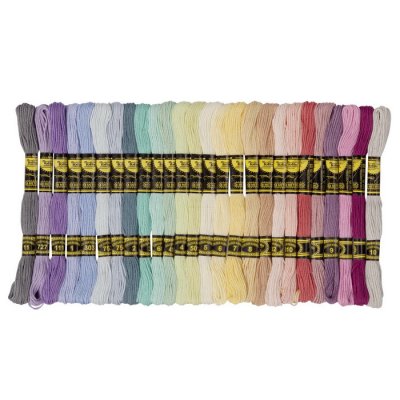 Folia Sada bavlniek PASTEL, 52 ks
