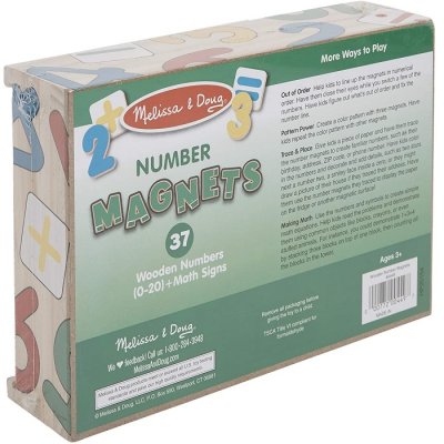 Melissa & Doug - Drevené magnetické Číslice, 37 ks