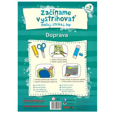 Vystrihovačka Začíname vystrihovať Doprava 3+