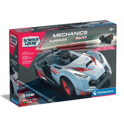 Clementoni Mechanické laboratórium Pretekárske auto Supercar, 100 dielikov