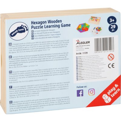 Small Foot Mozaika logická skladačka Hexagon