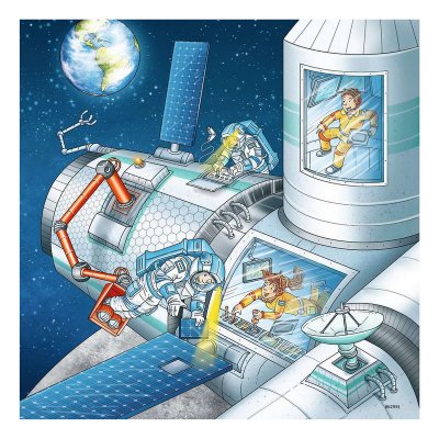 Ravensburger Puzzle Astronauti, 3x49 dielikov