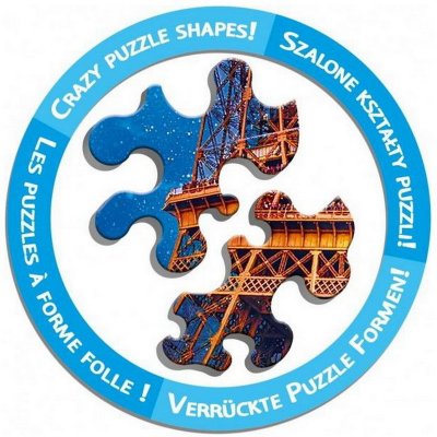 Trefl Puzzle Tropický ostrov Crazy Shapes, 600 dielikov