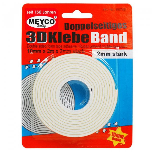 Meyco 3D obojstranná lepiaca páska, 2m