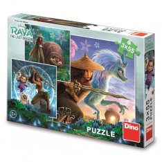 Dino Puzzle Raya a kamaráti, 3x55 dielikov