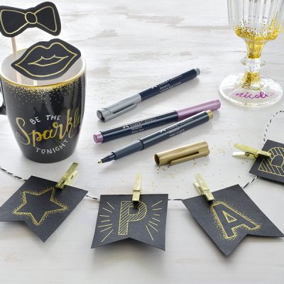 Faber Castell Popisovače univerzálne metalické, 12 ks