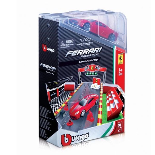 Bburago Ferrari Open&Play set s autíčkom (1:43)