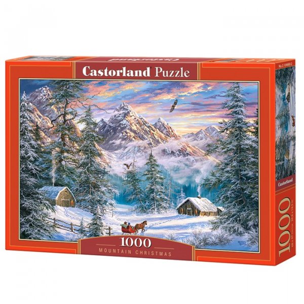 Castorland Puzzle Vianoce v horách, 1000 dielikov