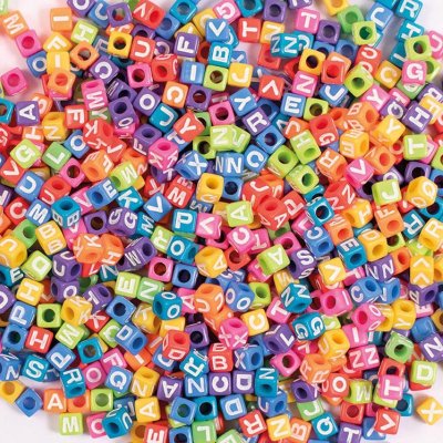 Playbox Farebné korálky písmenka, 300 ks