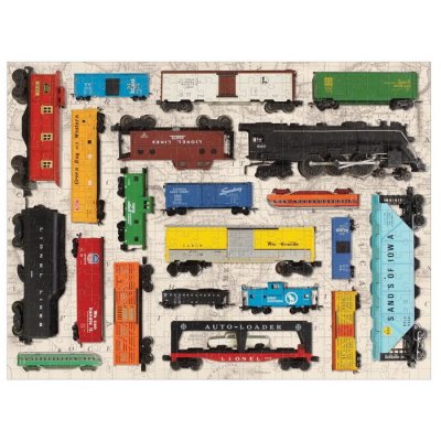 Galison Puzzle Vintage vláčiky, 300 ks