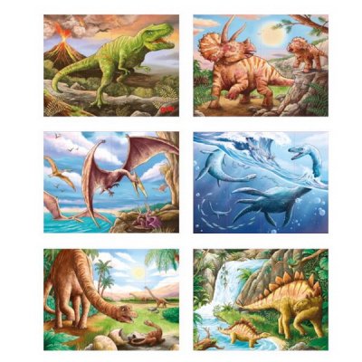 Goki Kubus Dinosaury, 4x3