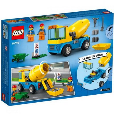 Lego City 60325 Nákladiak s miešačkou na betón, 85 ks